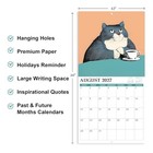 2027 Wall Calendar - 2027 Cats Calendar  Jan - Dec2027  12  X 24   open 