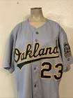 Oakland Athletics 2000 Mlb Rawlings A s Authentic Aj Hinch Jersey 46 Game Worn 