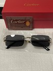 Cartier Round Square Lens Black Lens Gold Frame Without Tags