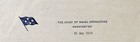 Admiral Robert Coontz 2nd Chief Of Naval Operations Signed Typed Letter   rare 