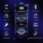 4 500w Bluetooth Speaker Dual 10  Subwoofer Heavy Bass Sound System Party   Mic