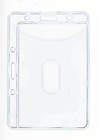 X12 Vertical - Horizontal Universal Badge Id Office Card Holder Clear Vinyl New