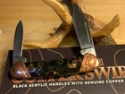 Rough Ryder Copper Swirl Series Canoe 3 5 8  Pocket Knife Rr2060