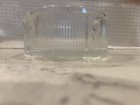 Vintage Mid Century Glass Vanity Powder Trinket Jar  missing The Lid