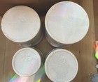 Set Of 4 Vintage Pfaltzgraff Yorktowne Flour  Sugar  Coffee  Tea Canisters Read 