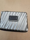 Tumi For Delta Amenity Travel Bag Hard Shell Toiletry Kit Case Gray 6 x4  Zipper