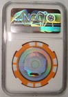 2016 Fully Funded Loaded Satori 0 001 Btc Bit Coin Orange Poker Chip Ngc Ms70