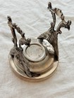 Vintage English Silver Mfg Corp Silverplate Gravy Boat Stand Only 6 x6 x5 5 