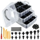650pcs Car Retainer Auto Fasteners Push Trim Plastic Clips Pin Rivet Bumper Kit