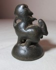 Rare Antique 18th Century Burmese Burma Singh Lion Bronze Opium Scale Weight 146