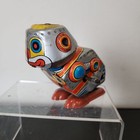 Silver Space Hopper Robot Yone Japan Tin Toy Robot Works