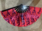 Absolut Madonna Pink   Black Folding Hand Fan Promotional Advertising Item