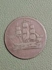 Ships Colonies   Commerce Token - Breton 997 - W b N y  Variety - American Flag
