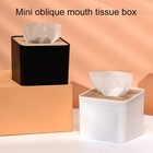 Tissue Box Holder Dispenser Paper Storage Napkin Case Wooden Cover Organizer