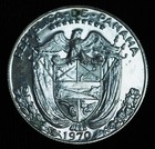 1970 Panama 1 2 Balboa Silver Clad Proof Uncirculated  Bright White 