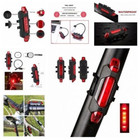 5 Led Usb Rechargeable Bike Tail Light Bicycle Safety Cycling Warning Rear Lamp