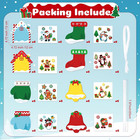 48 Set Christmas Craft Kits - Ornaments Arts With Stickers  Diy Cutouts  Make Yo