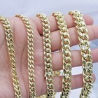 Real 10k Gold Chain 20 22 24 26 28 Inch Miami Cuban Link 6mm-12mm Free Shipping