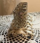 Vintage Gold Tone Hollywood Regency Ormolu Sam Fink 4 Lipstick Tube Holder