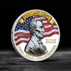 The Last Cent Coin     2025 Memorial Rip Penny Silver Plated Commemorative Medal
