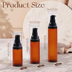 Airless Pump Bottles  1 Oz Travel Bottles Small Pump Bottle Dispenser Brown Leak