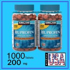 Kirkland Signature Ibuprofen 200mg 1000 Tablets 2 Pack Pain Relief Fever Reducer