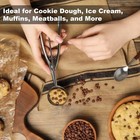 Cookie Scoop set Of 3 Cookie Dough Scoops For Baking 1 Tbsp 2 Tbsp 3 Tbsp stainl