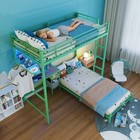 Twin Over Twin Size Bunk Bed  l-shaped Loft Bed With Safety Guardrail And Ladder