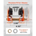 Uimoso Electric Hoist Trolley 1100lbs 0 5ton Adjustable For 2 68 -4 33  I-beams