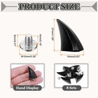 27mm Spikes And Studs 8 Sets Leather Crafting Horn Rivets  Bright Black