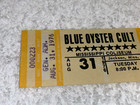 Blue Oyster Cult  1976 Concert Ticket Jackson Mississippi Coliseum Buck Dharma Y