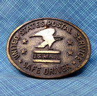 United States Postal Service Safe Driver Belt Buckle Us Mail Vtg 70s Rj   shy604