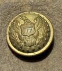 Usa Civil War  Officer   s Eagle Coat Button Non Dug Great Condition  Gilt Intact 