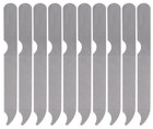 10pcs Stainless Steel Nail Files Double Sided Fingernail Toenail Manicure Tool