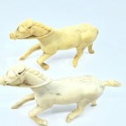 1950s-60s Lot Of 4 Plastic Toy Horses Cowboys   Indians Marx Western Sd7