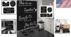 Complete Bathroom Upgrade  4pcs Black Shower Curtain Set With Non-slip Rugs