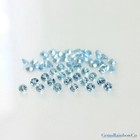 Natural Aquamarine Round Cut Loose Gemstone  Deep Blue Colour  Aaa  1 5mm To 8mm