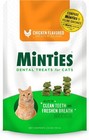 Minties Dental Treats For Cats  Chicken Flavor  Freshens Breath  Controls Tartar