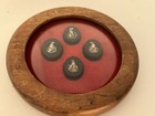 4 Antique 19th C Victorian Micro Mosaic Dogs Figures Framed Plaques Grand Tour