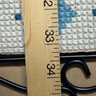 Vintage Scandinavian Needlepoint Bell Pull Dala Horse Folk Art Wall Hanging 34 