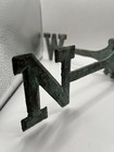 Antique Cast Iron Weathervane Directionals 18    Directional Base Verdigris Patina