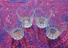 A Lot Of Four Vintage Short Glasses 1960 - Martini Vermouth On The Rocks