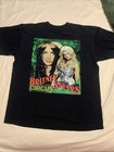 2009 Britney Spears Circus Tour T-shirt Mens M Pussycat Dolls Black Double-sided