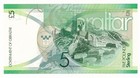 Gibraltar 5 Pounds 2011 P  35 Unc Qeii Note