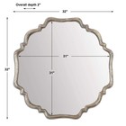 Uttermost 12849 Valentia Mirror Plated Oxidized Silver Rust Gray Wash Decor