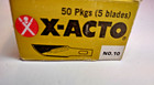 X-acto 150   10 Knife Blades New Old Stock