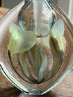 Richard Satava Paperweight Perfume Bottle Stopper Yellow Flower Signed Numbered