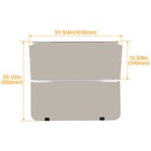 For 1982-2000 5 Club Car Ds Golf Cart Folding Smoke Tinted Windshield Windscreen