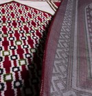 Modefa Turkish Islamic Wide Cumle 12 Multi Person Masjid Prayer Rug - Red