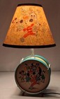 N mint  Disney 1950s Set mic   key Mouse Club Tin Desktop Lamp hand-painted Shade